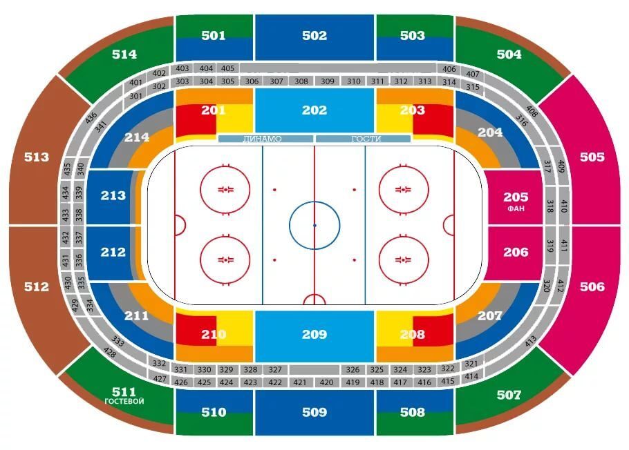 Дворец спорта динамо схема зала